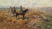Franz Roubaud Horsemen in the hills